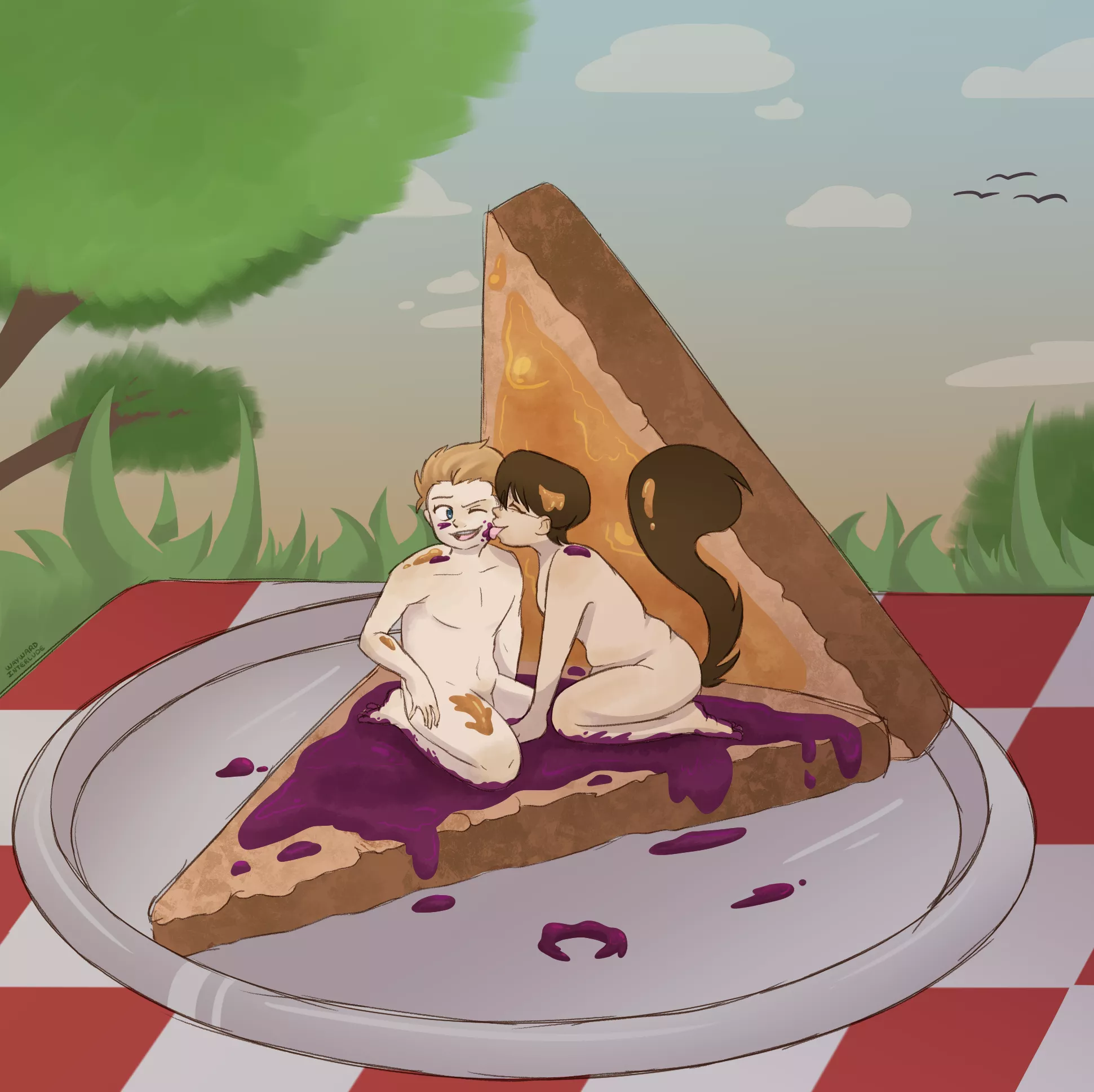 {Image} {OC} They go well together like PB&J! posted by wayward_interlude