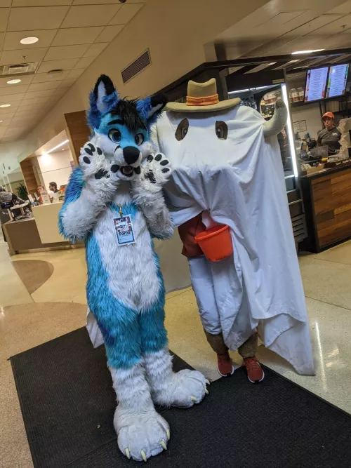 Longhorn Halloween at UT Austin 2023: Fortis & Hook'em (UT mascot) by spiritofniter