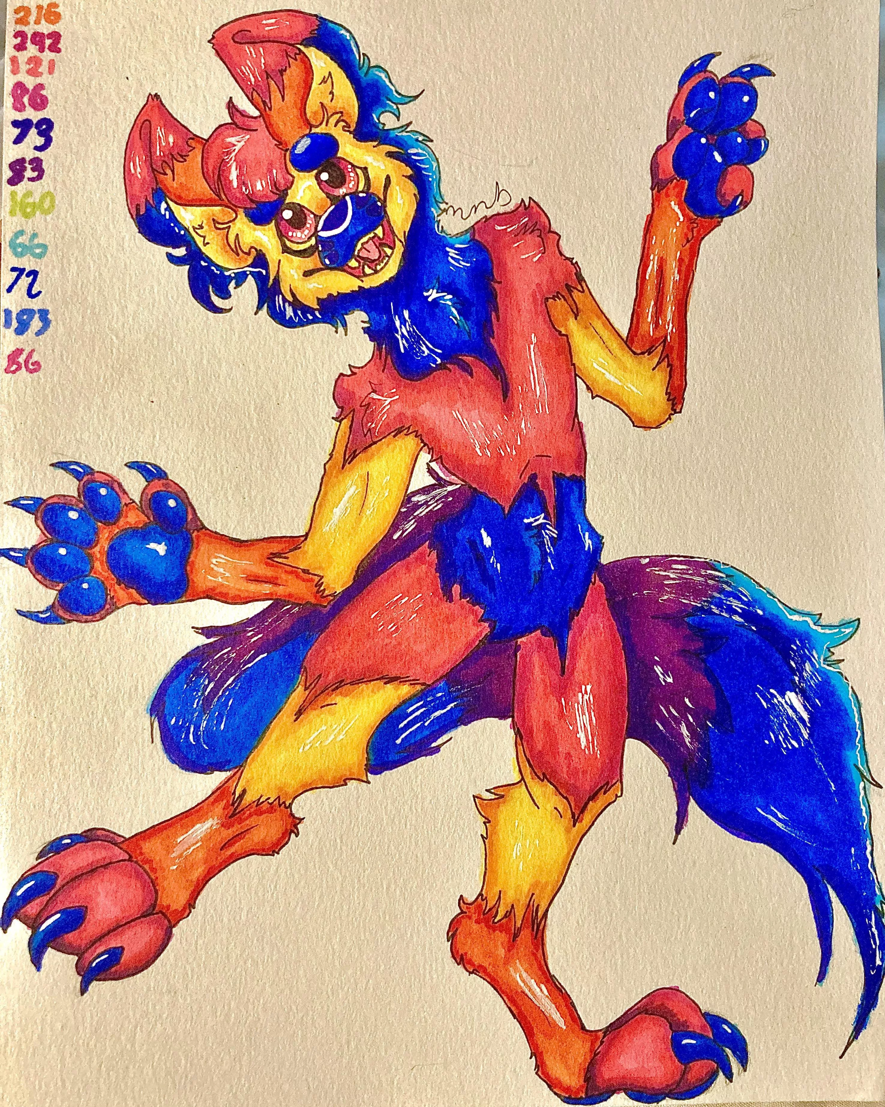 Need a name for this colourful boy! (OC) posted by Hot_Luck_8794