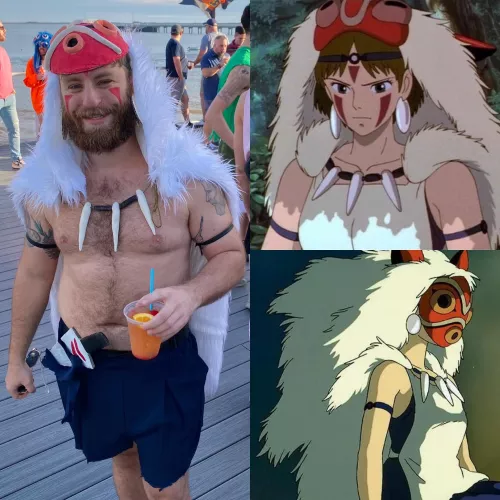 Rate my Princess Mononoke halloween costume by MuerteDeLaFiesta