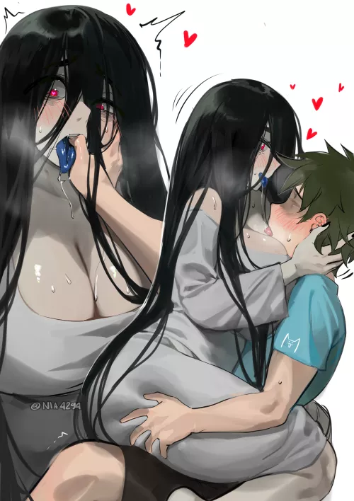 Smooching the Ghost GF (nia4294) by DarkSpringer