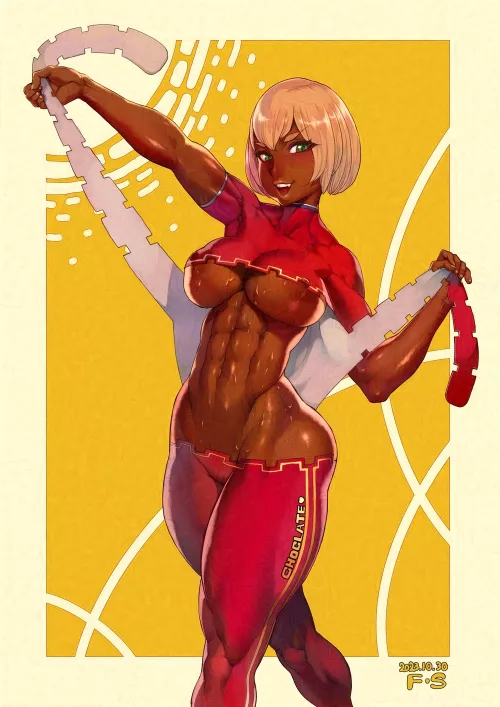 Sweaty chocolate abs [Artist: F.S.] by ComaOfSouls
