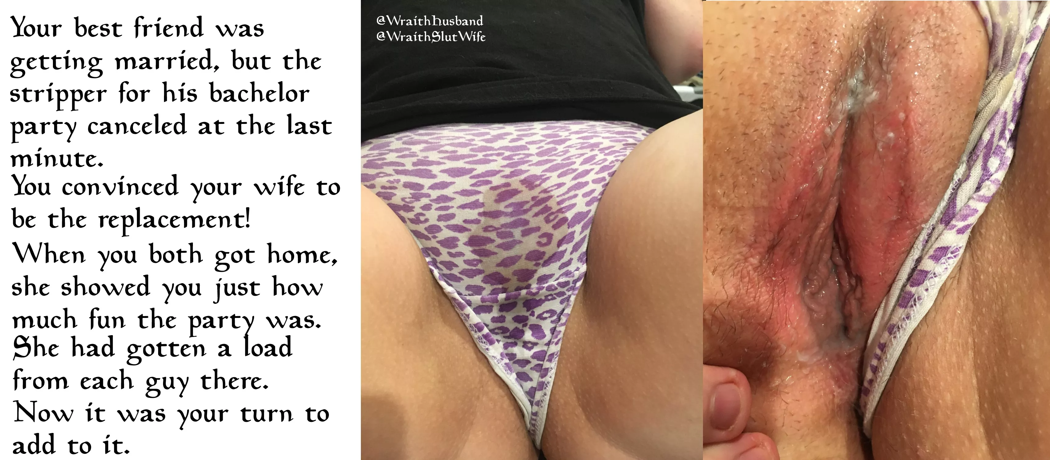 A good wife knows how to please at a Bachelor Party. posted by WraithHusband