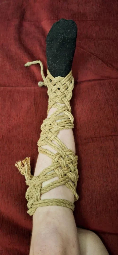 Full calf gravity boot for suspension by alterskyex