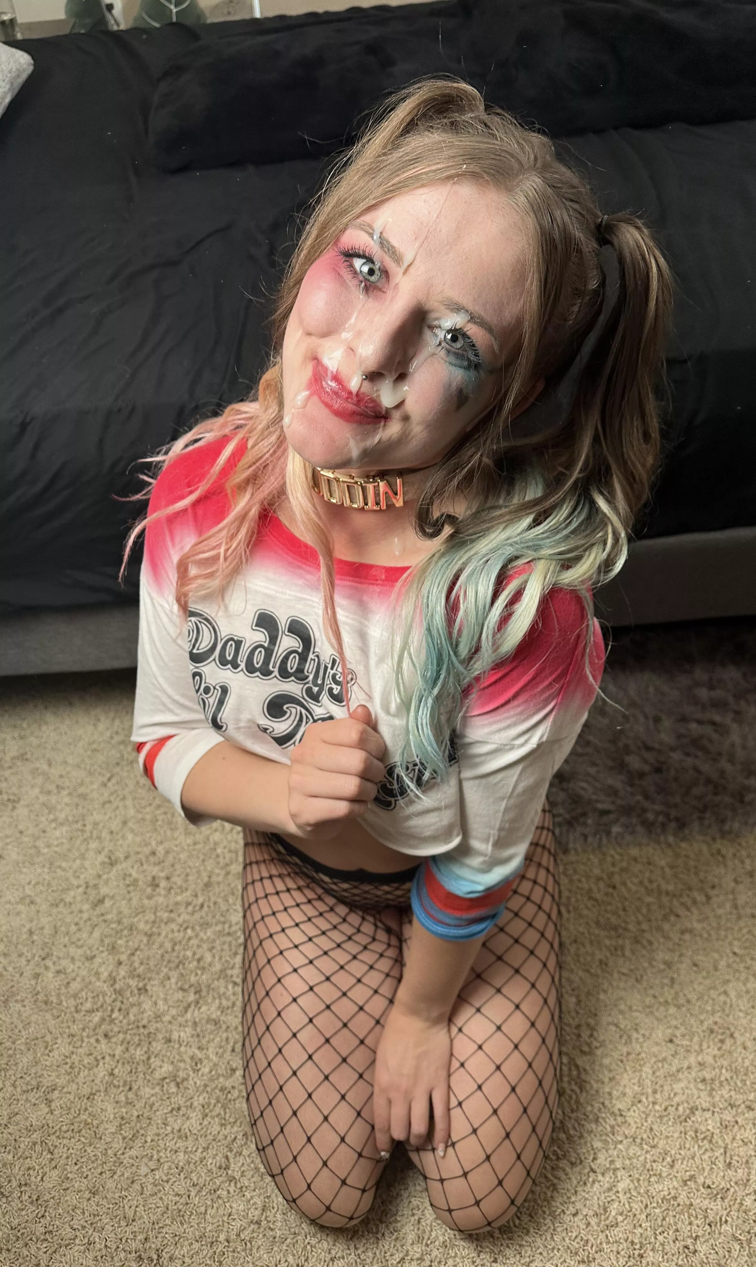 Happiest when I’m covered in cum ;) posted by Babykaittt