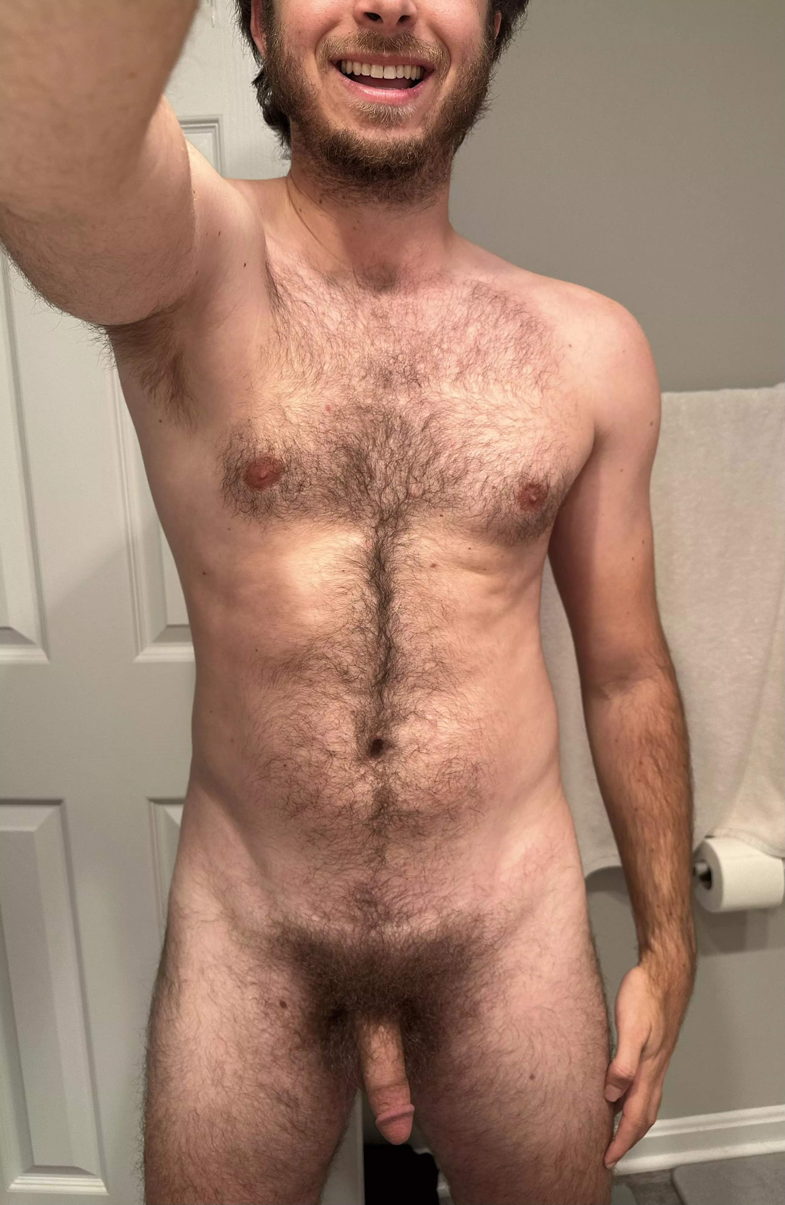 I think I finally hit “heavy pubes” 😅 the wife says I should trim posted by NudeAndMarried