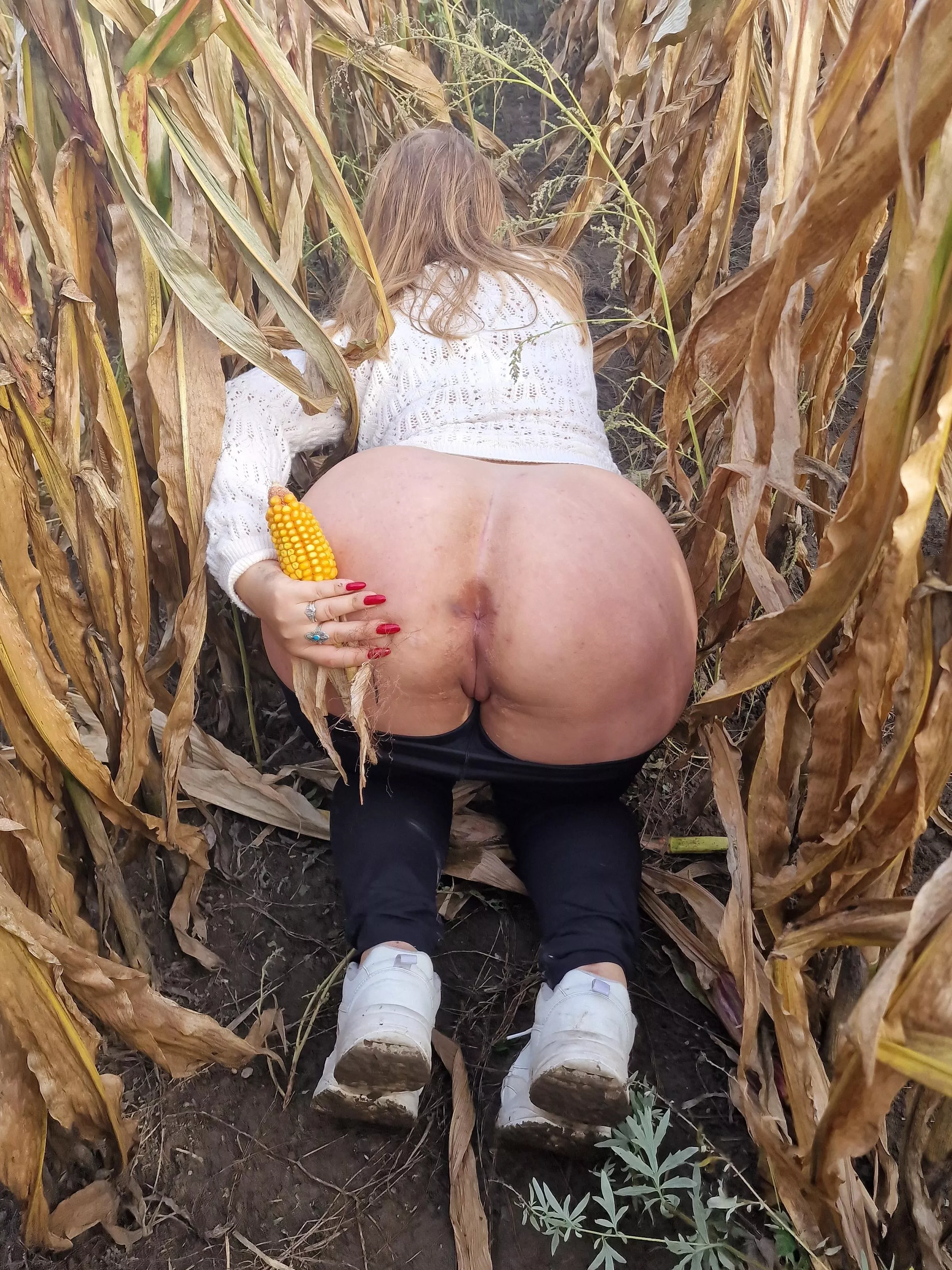 In this spooky corn field, I was possessed by a terrible demon who will probably force me to stick this corn cob right up my tiny asshole. Heh posted by CukierkowaZgrywuska