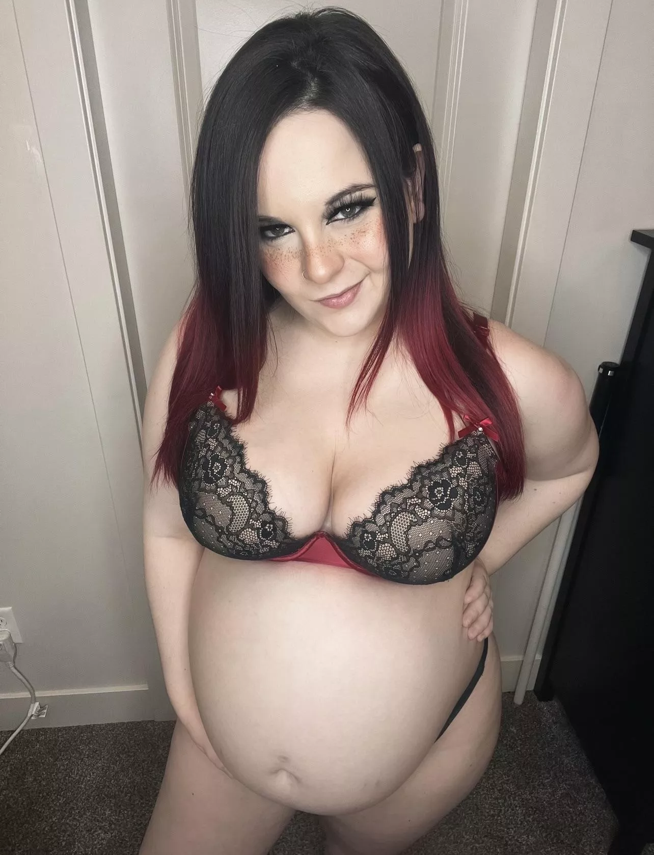 Is that some Halloween candy in your pocket, or are you just happy to see me? [pregnant] posted by SierraNyx