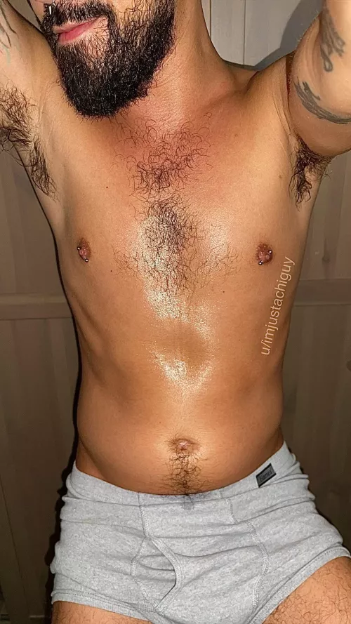 Nothing like working out at home in just some undies 😈💦 can get as sweaty as I want by imjustachiguy