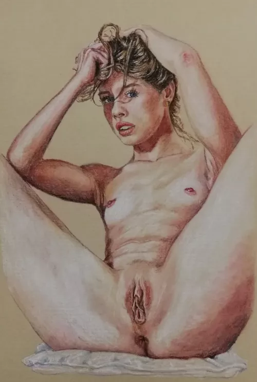 Pastel Pussy by Jimmy by Jimmys_Paintings