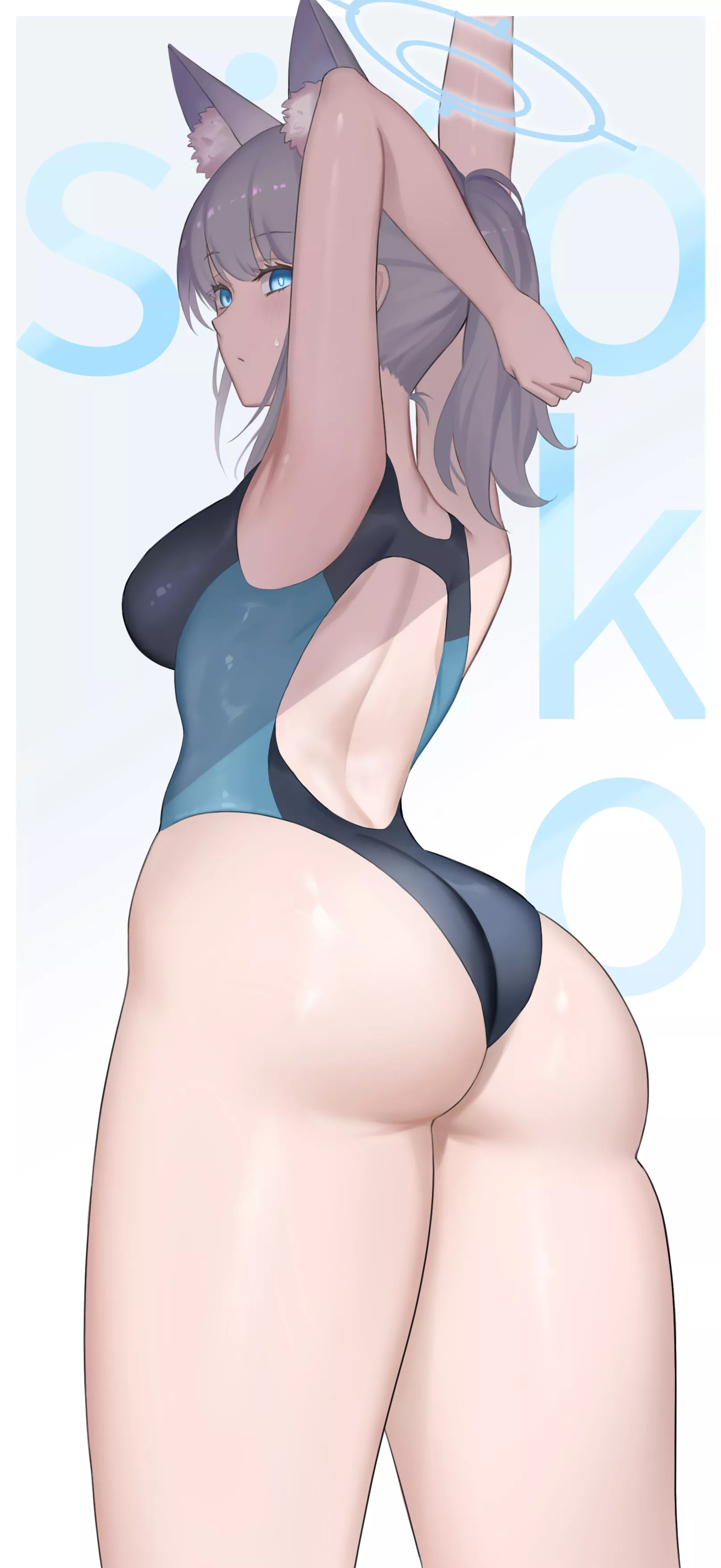 Swimsuit Shiroko posted by xSaviour_N