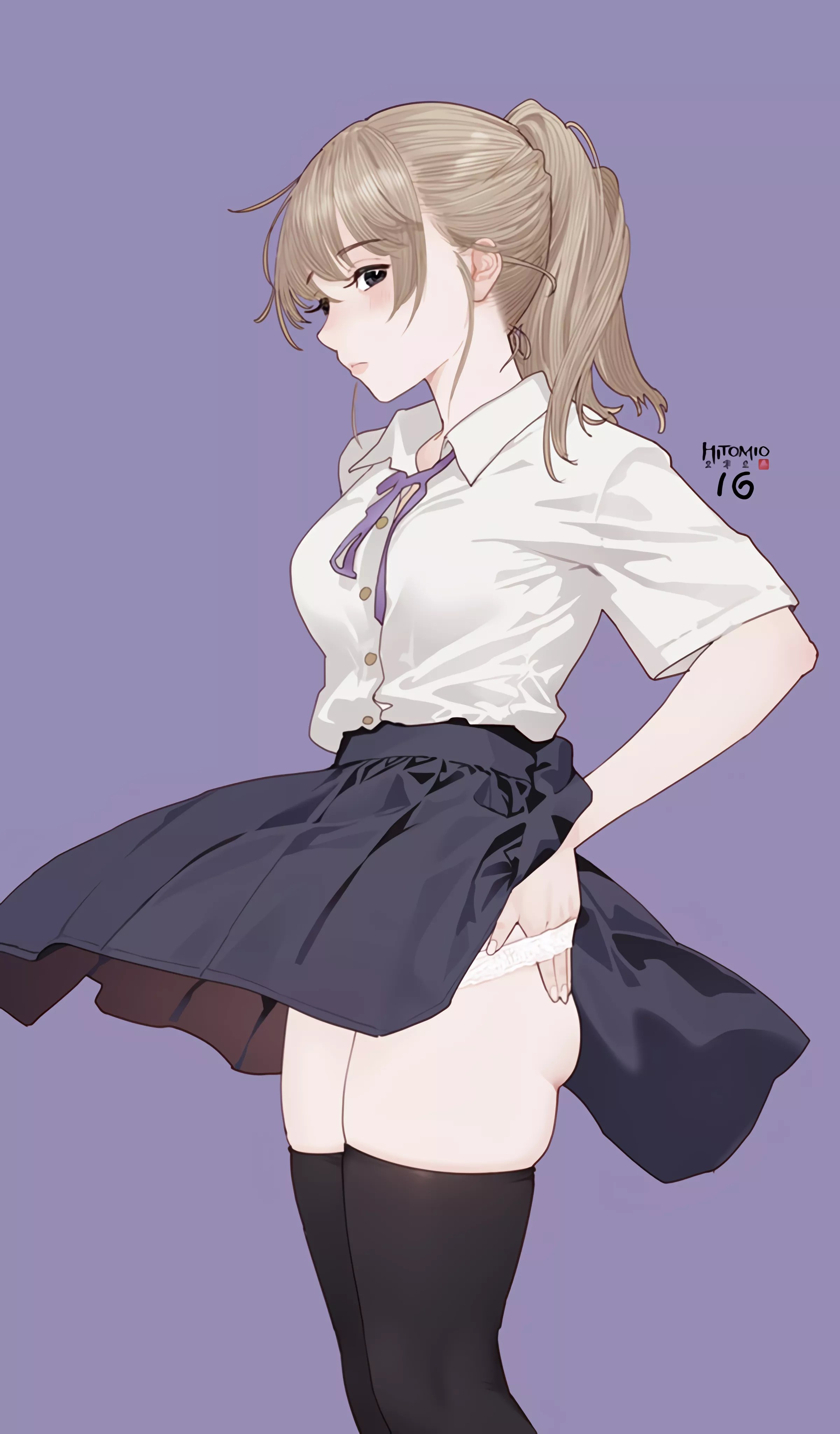 Taking off her panties posted by xSaviour_N