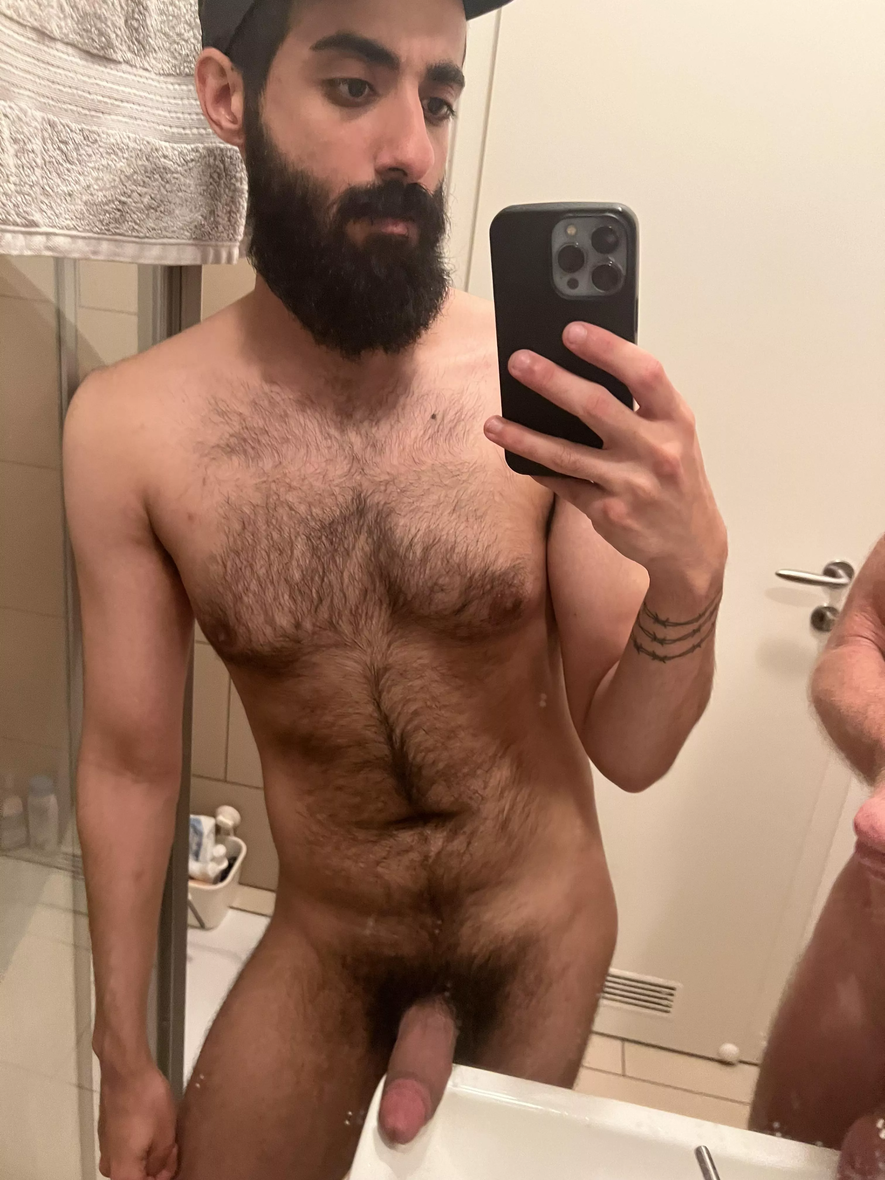 Thick beard and cock. Wait til u see the ass tho ☺️ posted by DerangedArabian