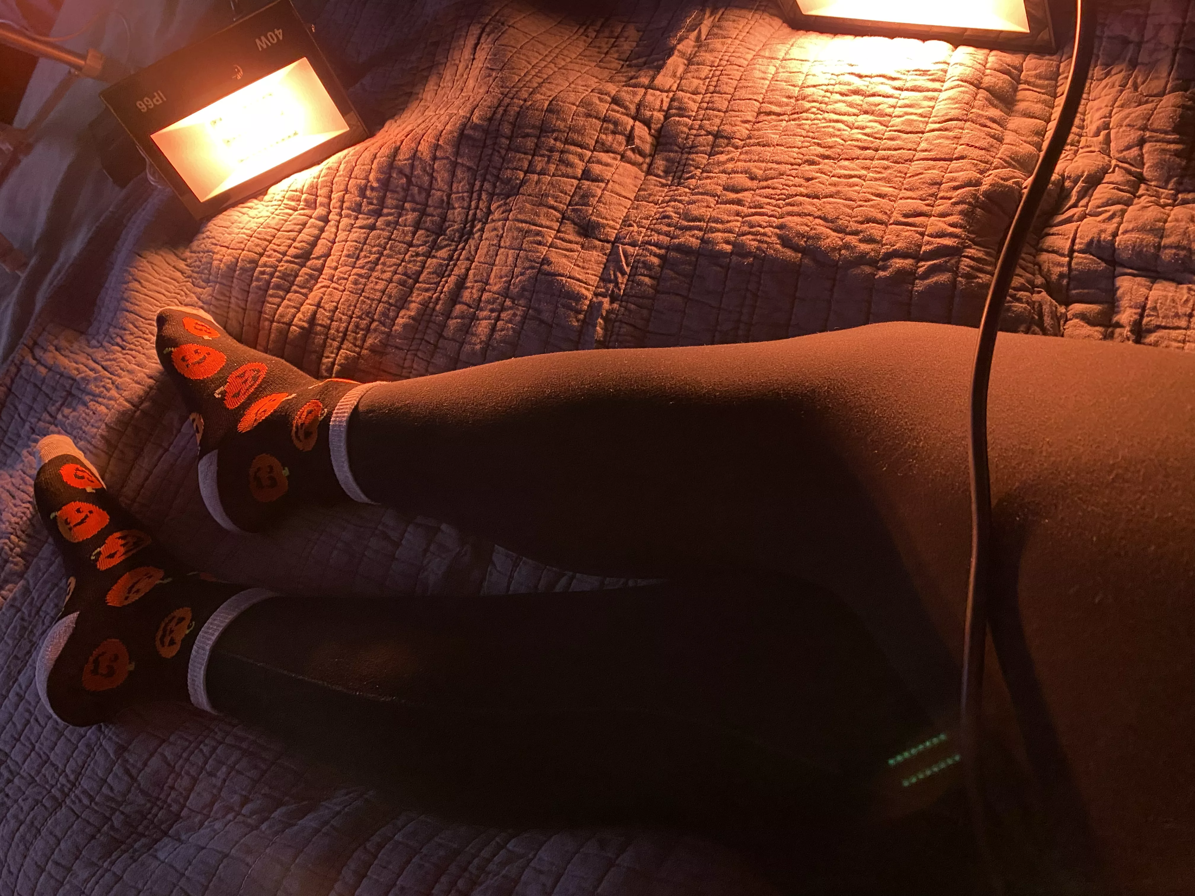 Trying to warm up my pumpkins... Happy Halloween ;) posted by solefulshasta10