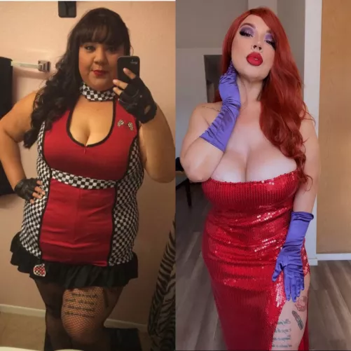 Halloween edition. Ultimate glow up [oc] by BimboInTraining_