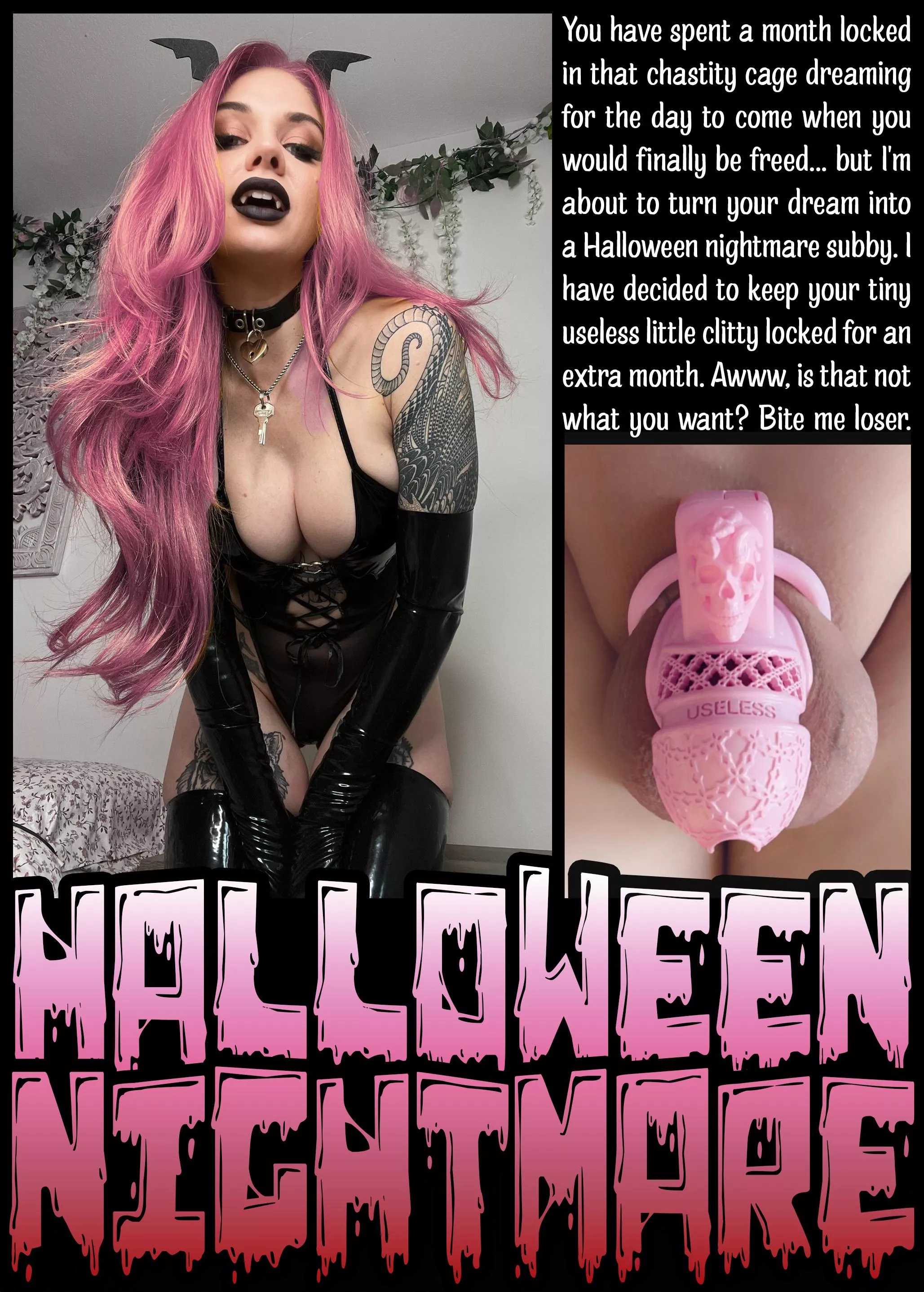 HALLOWEEN NIGHTMARE [chastity] [femdom] [denial] posted by Teas_Denial