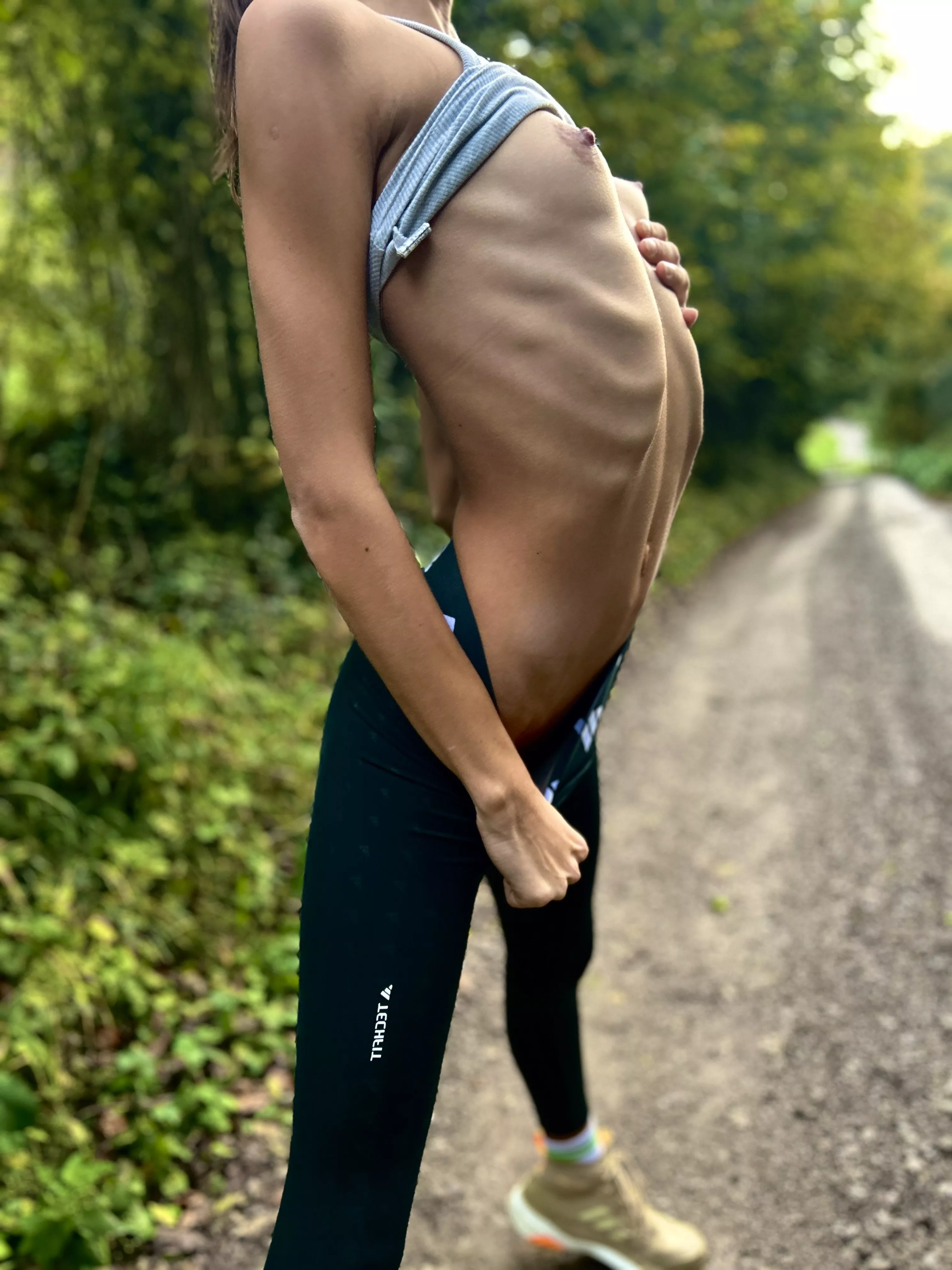 I can't wait any longer, eat me on a walk in the woods posted by skinny_slutty_teen