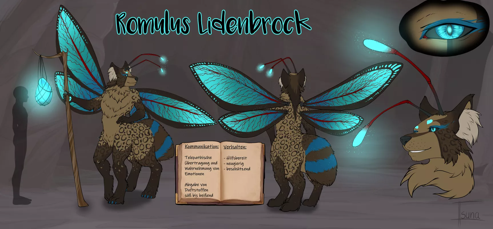 Now the refsheet from my Fursona Romulus (by Isuna_Arts) posted by Striking-Relative266