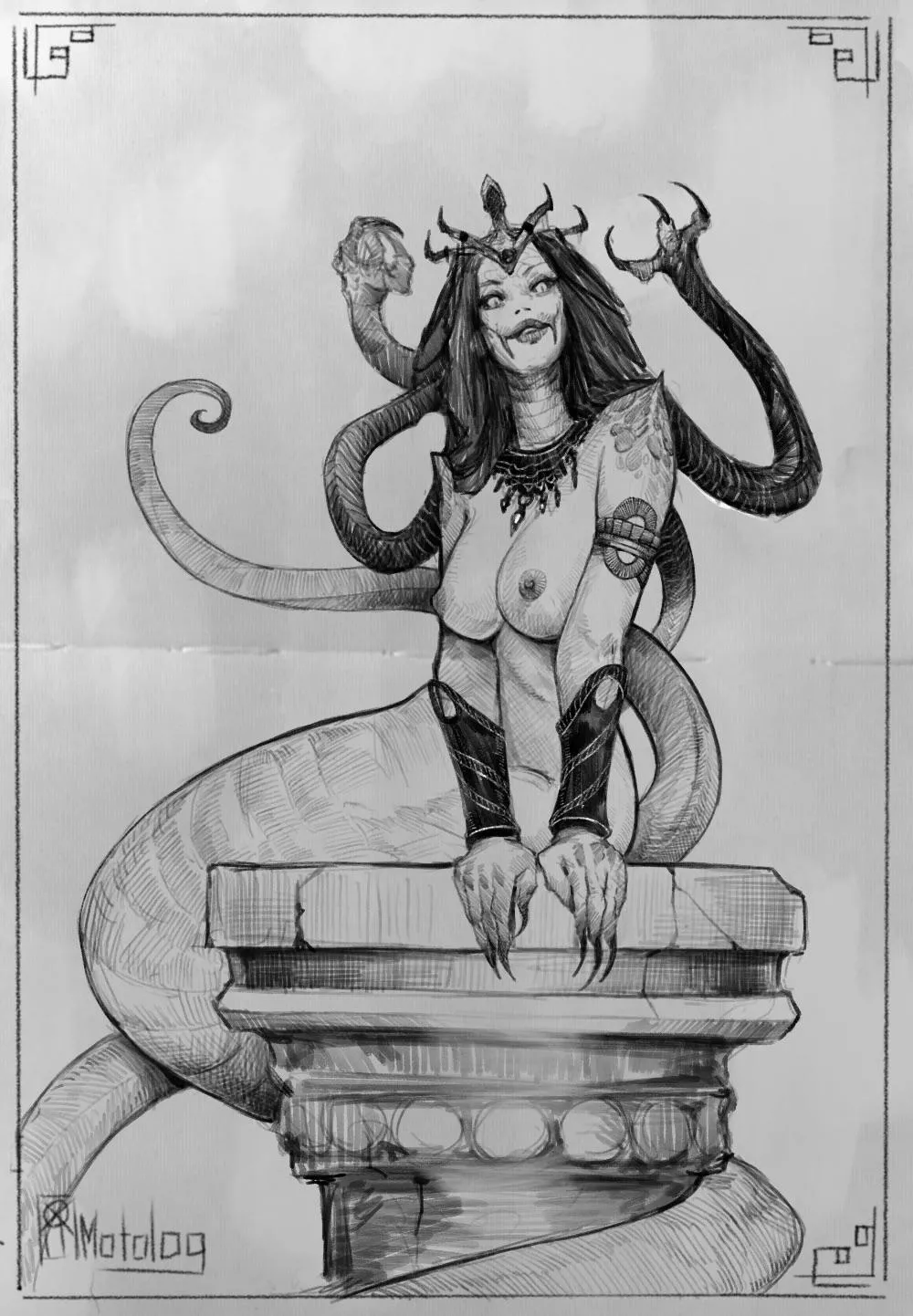 [OC] lady posted by Njarla