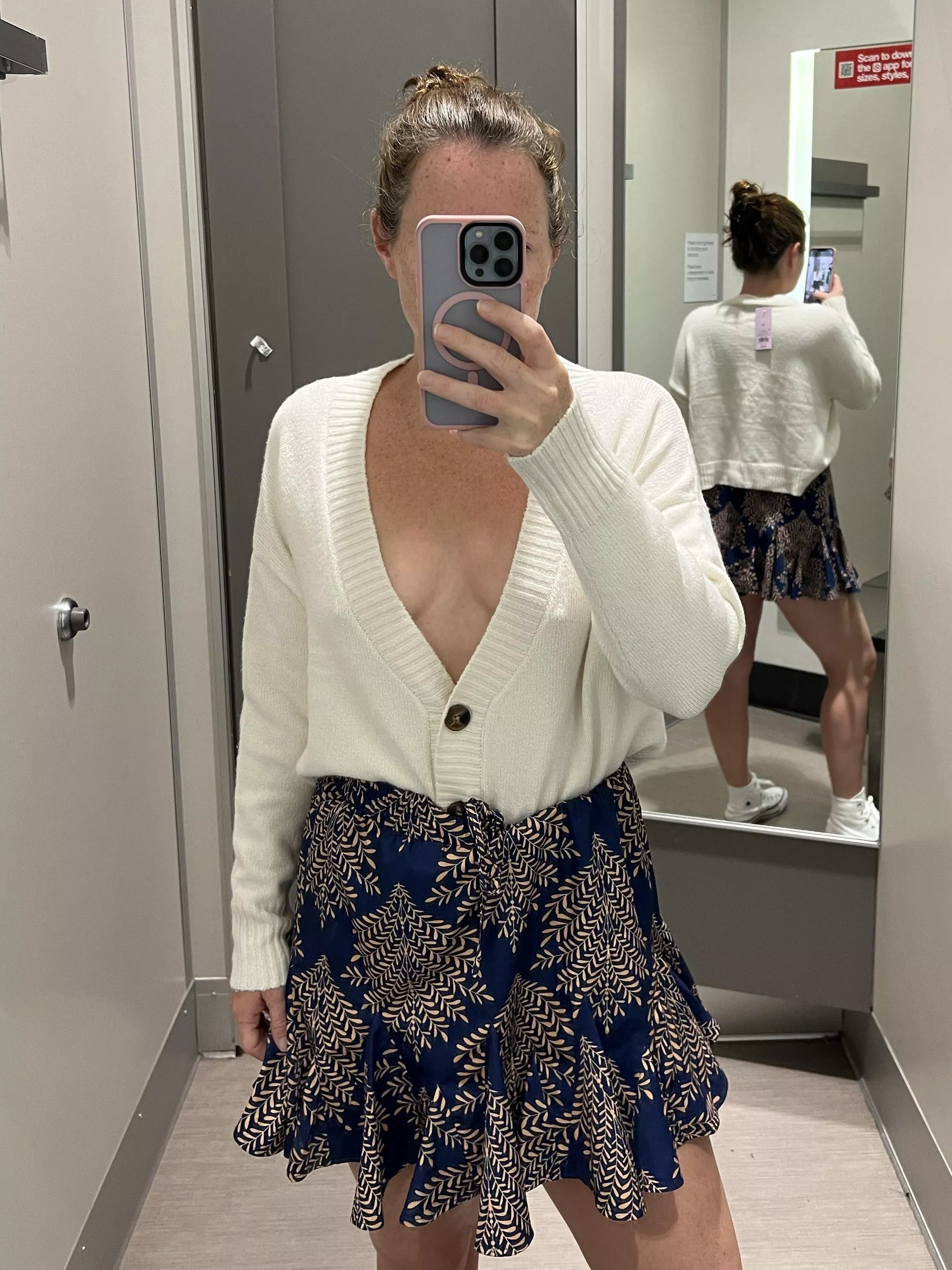 poking thru the sweater posted by tryingnewthings86