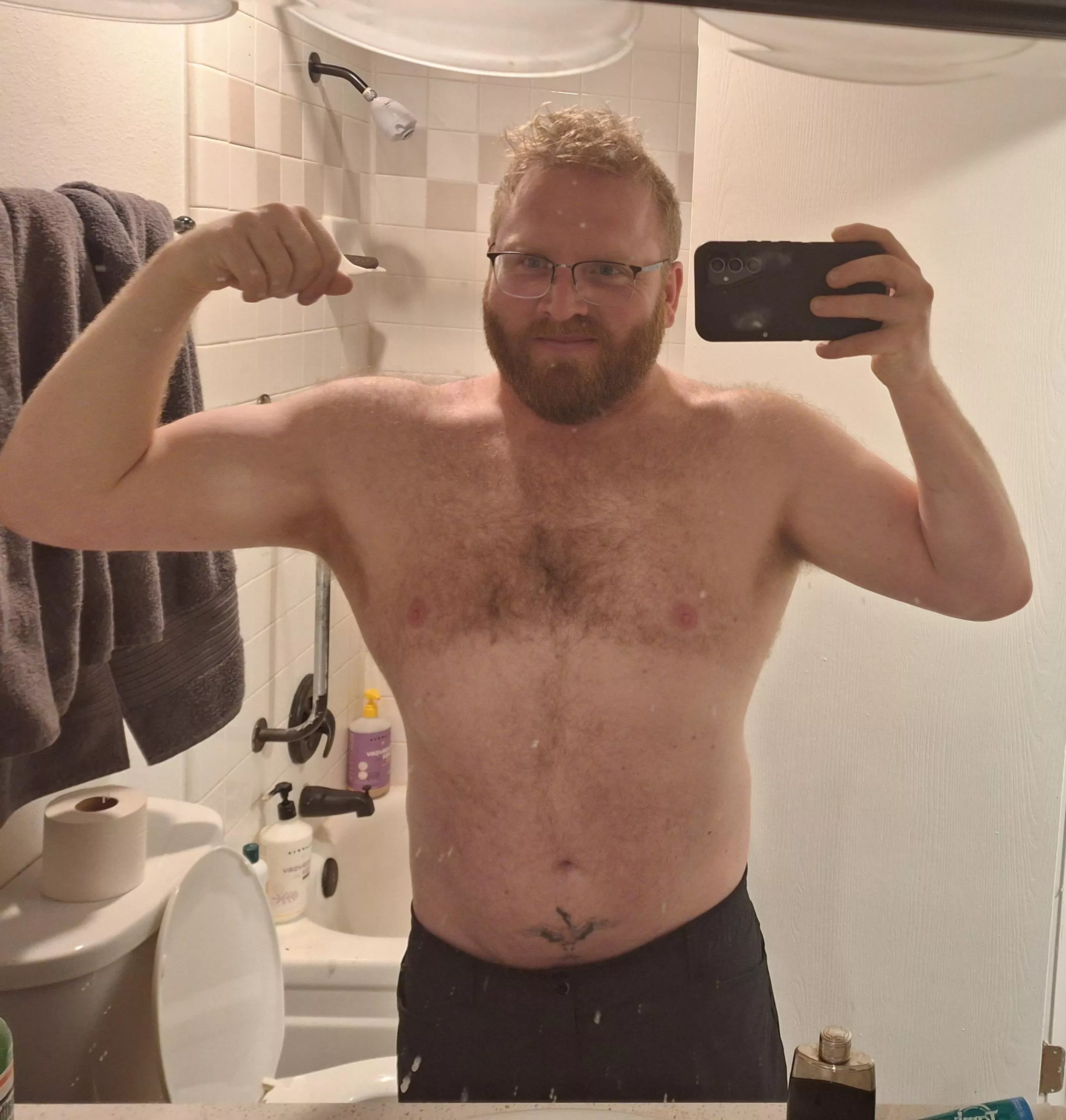 Weight loss of 240lbs to 215lbs since January, picture may or may not have some funky angles going on posted by IchTanze