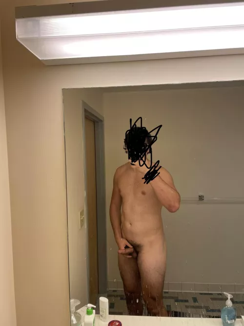 19 College- Had to take a break from the studies and slip into this public bathroom and slip out of my clothes by cccggggggfss