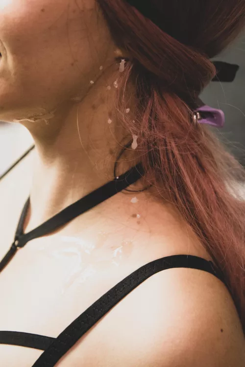 Cum on chin by glazednymph