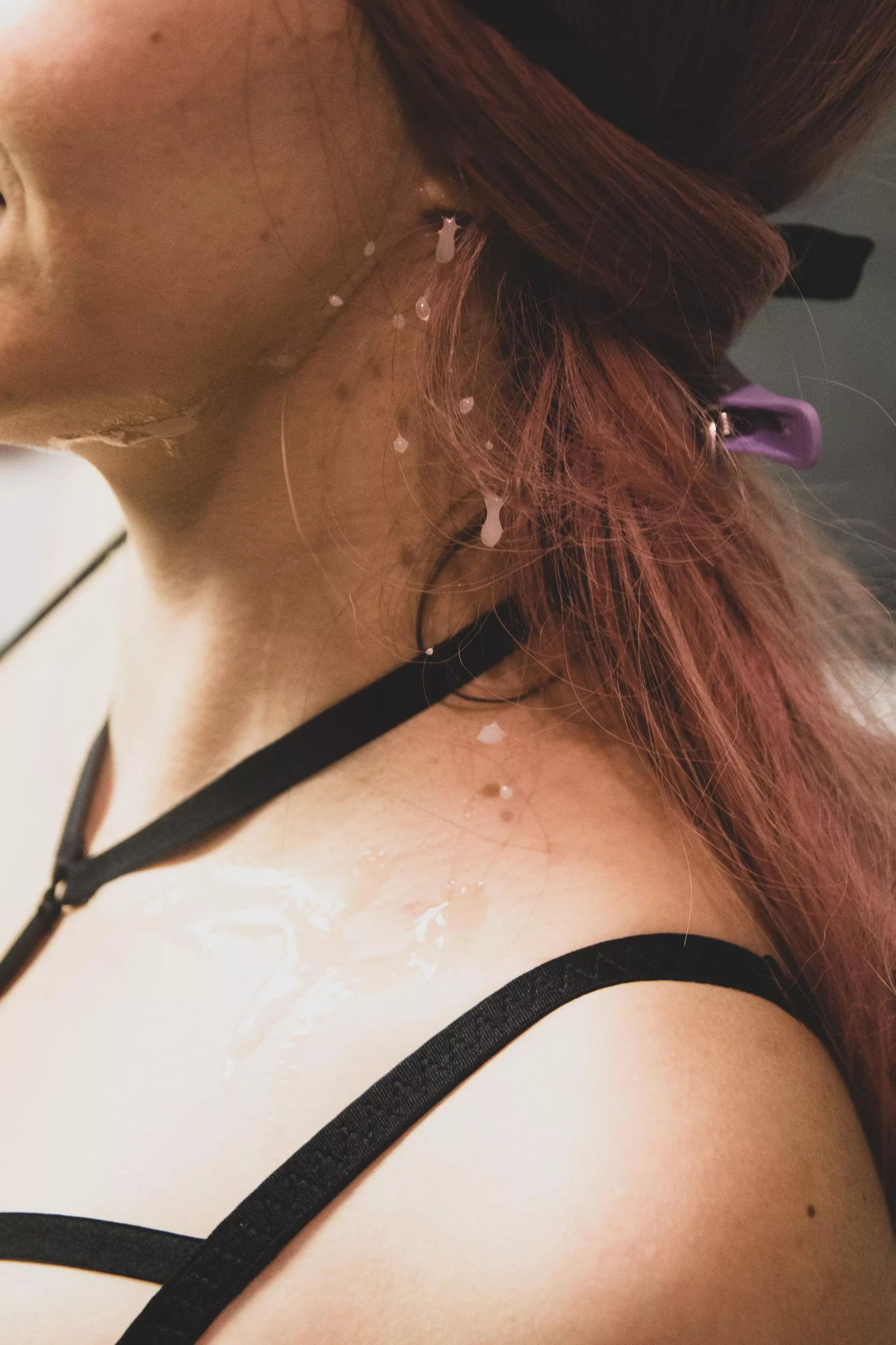 Cum on chin posted by glazednymph