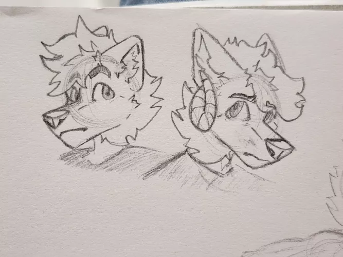 Doodles from today. By me by WhostoIemyPOTATOES
