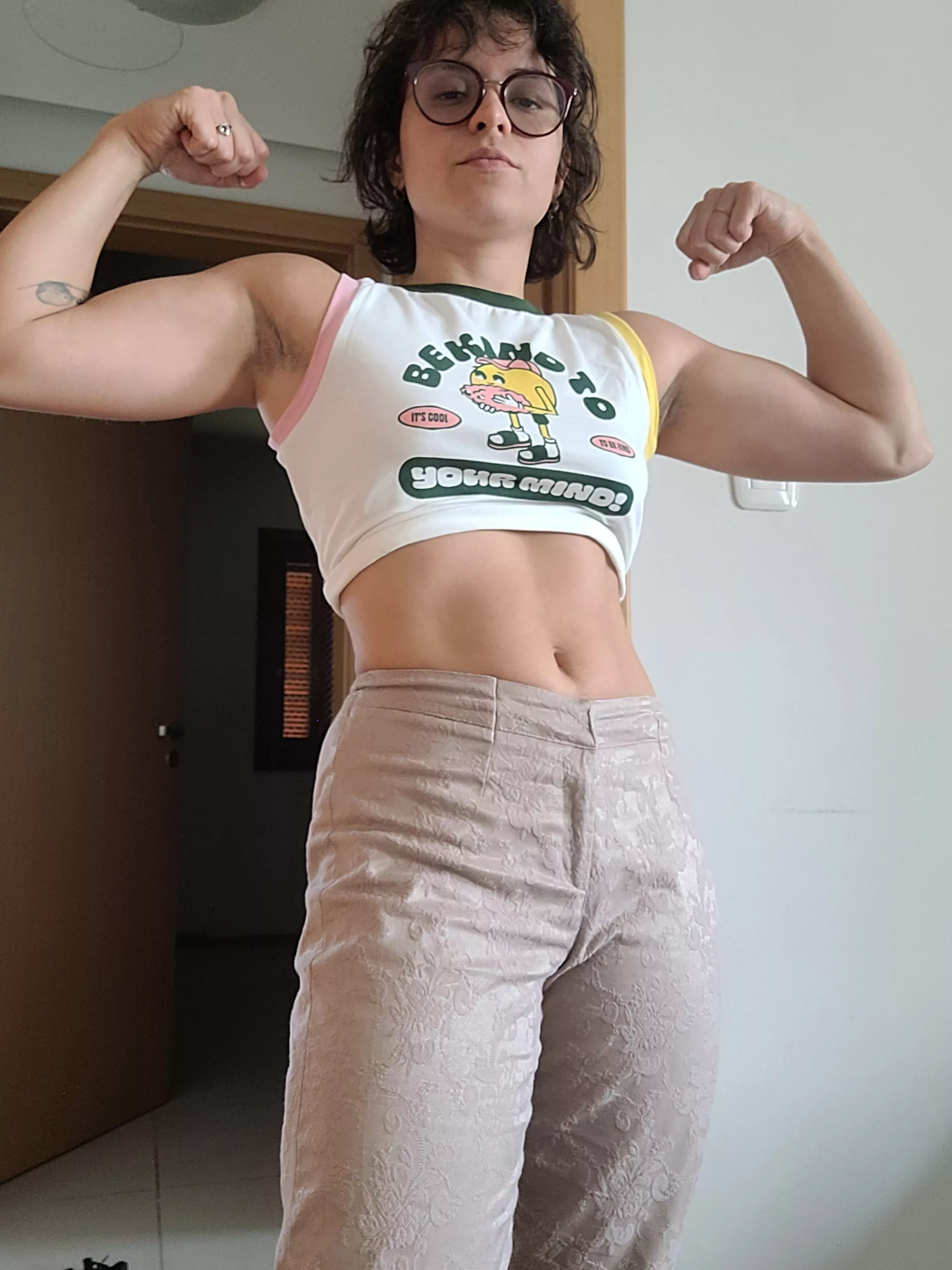 How do you feel about a tomboy with a lil bit of bodyhair? Should I let it grow? posted by kim-impossiblex3