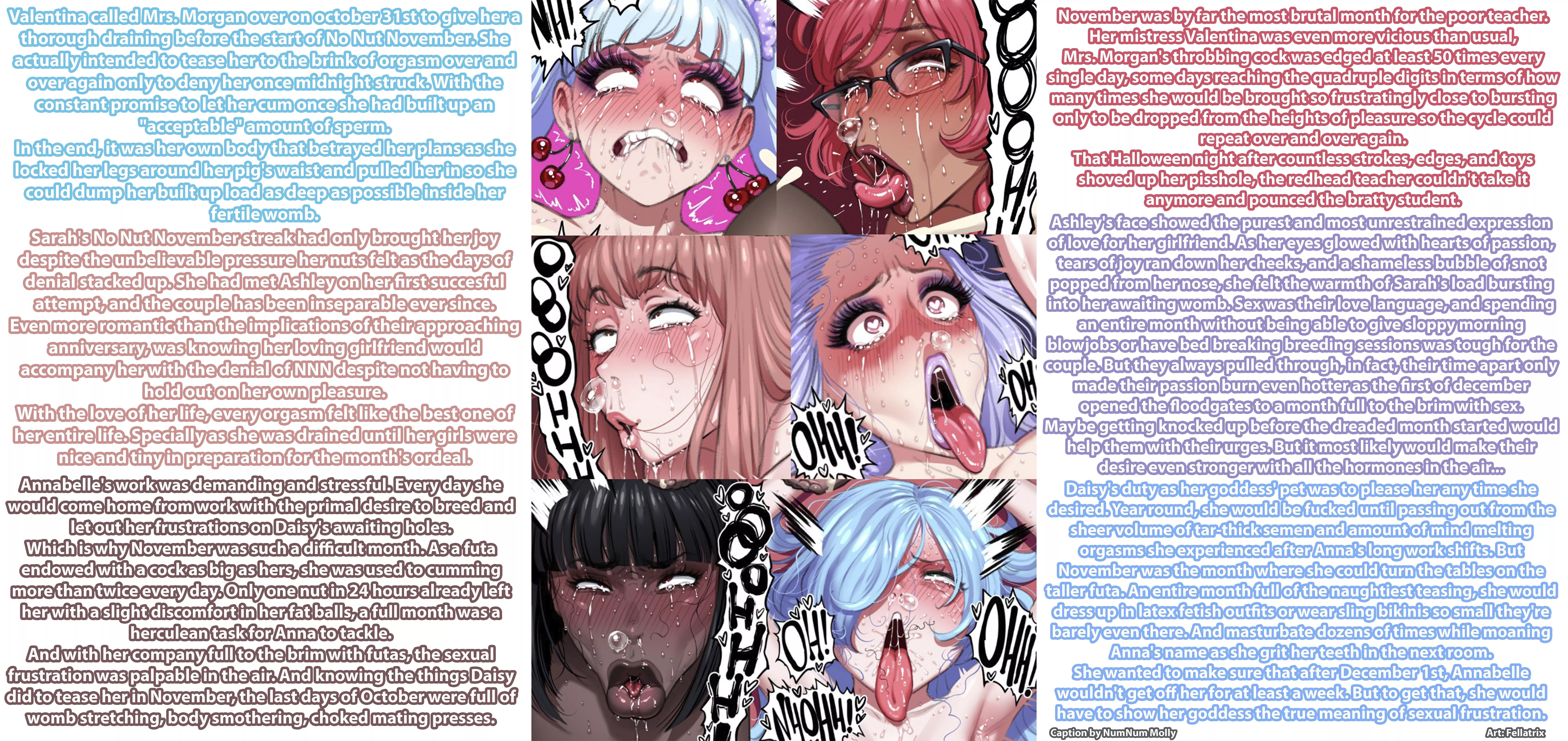 NNN Preparation Day [Futanari][No Nut November][Collage][Futadom][Mating Press][Impregnation][Teasing][Edging][Long][Artist: Fellatrix] posted by Sombraros