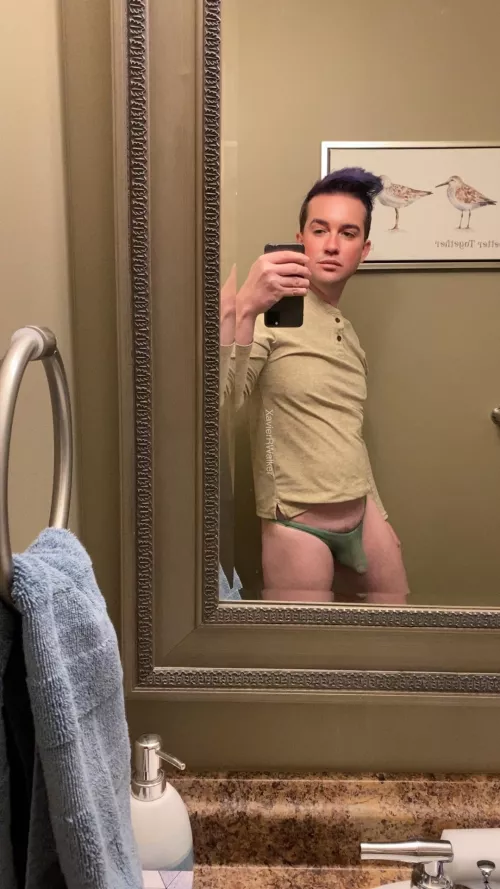 (Nsfw) thong of the day 😂. Look cute on me? by XavierRWalker