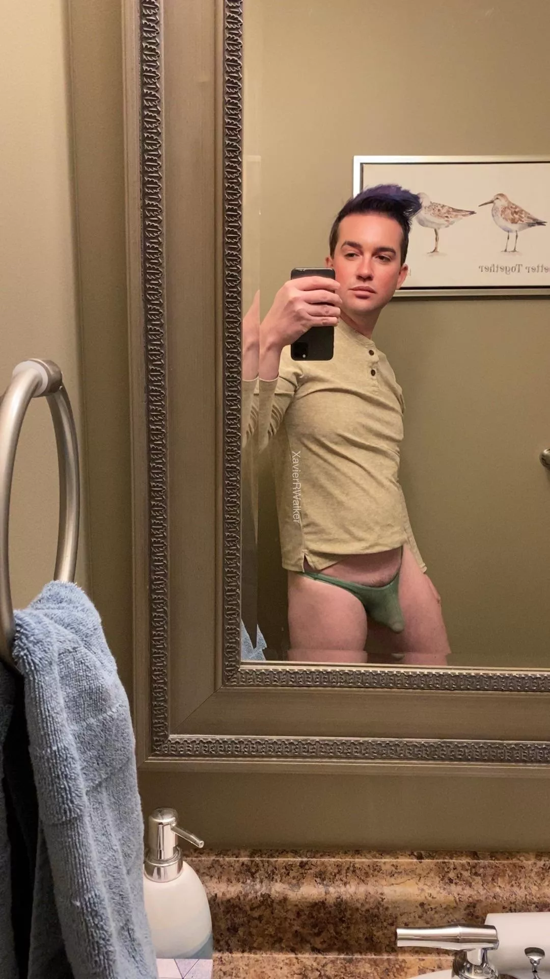 (Nsfw) thong of the day 😂. Look cute on me? posted by XavierRWalker