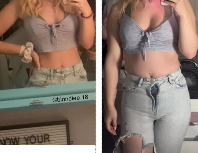 The only workout I’ve done is struggling to put these jeans on 😅 by blondiee188