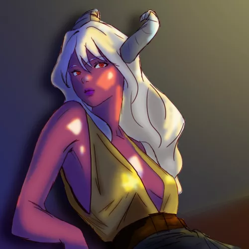 Tiefling in the Dark (Jako) by Jako_Art