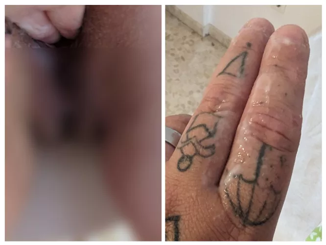 Watch me bend my wife over and finger her until she creams on me 💦💦🥵🥵 by The-Grizzly-Bear-UK