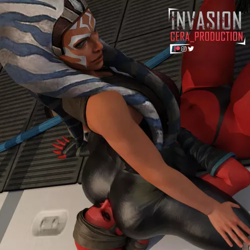 Ahsoka Tano Facesitting (cera_production) by cera_production2