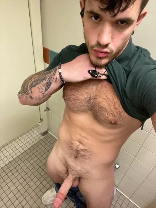 At work showing off this cock by bamham49