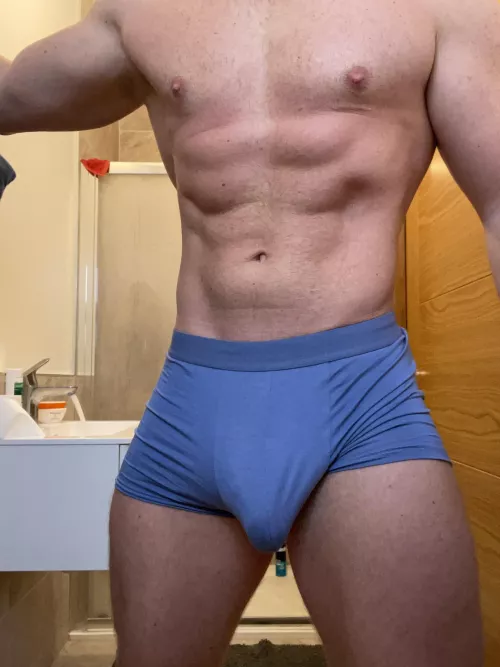Blue underwear by Bearded_alpha1