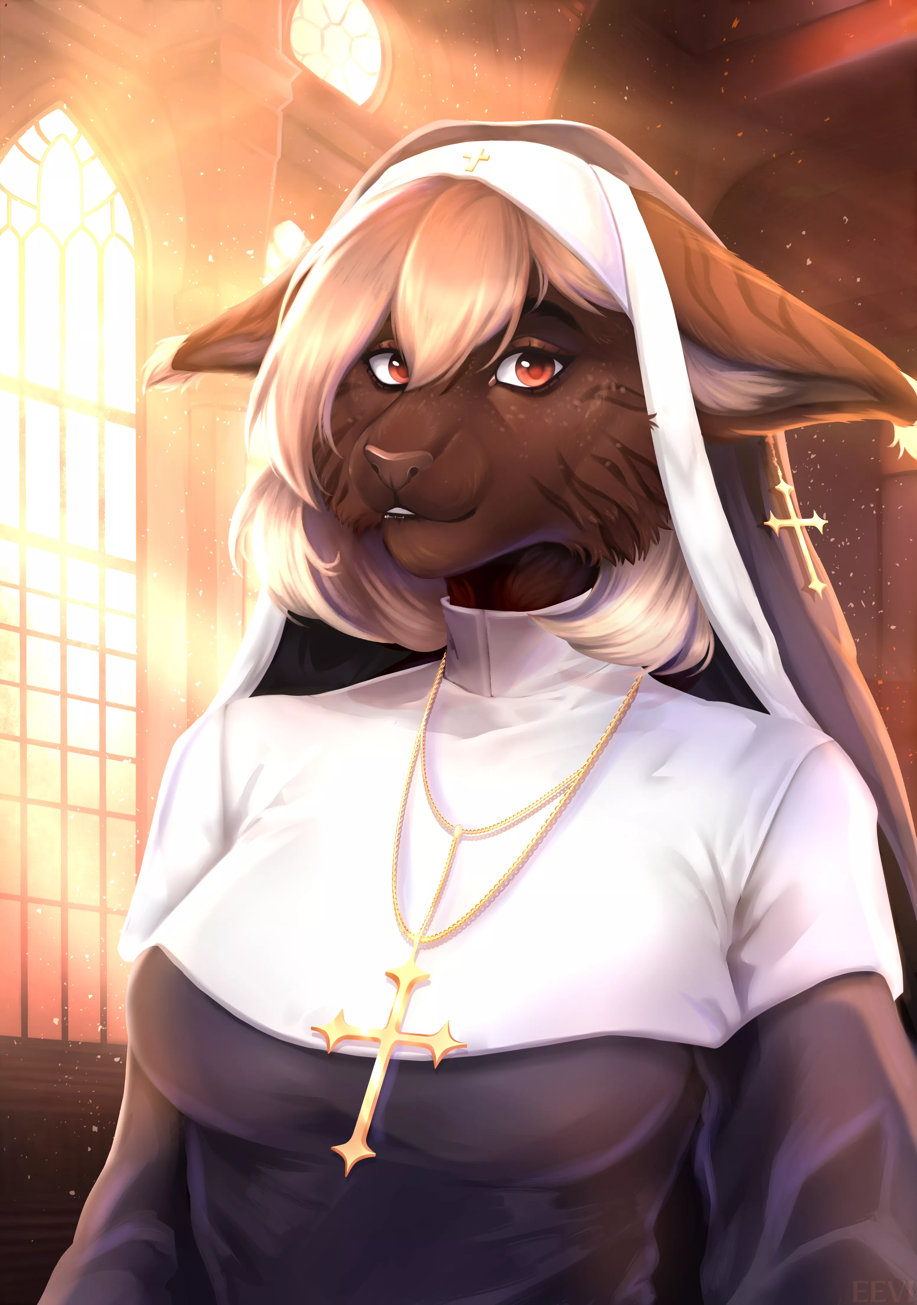 Nun ( YCH for Allen_Fuller) posted by eevi_art