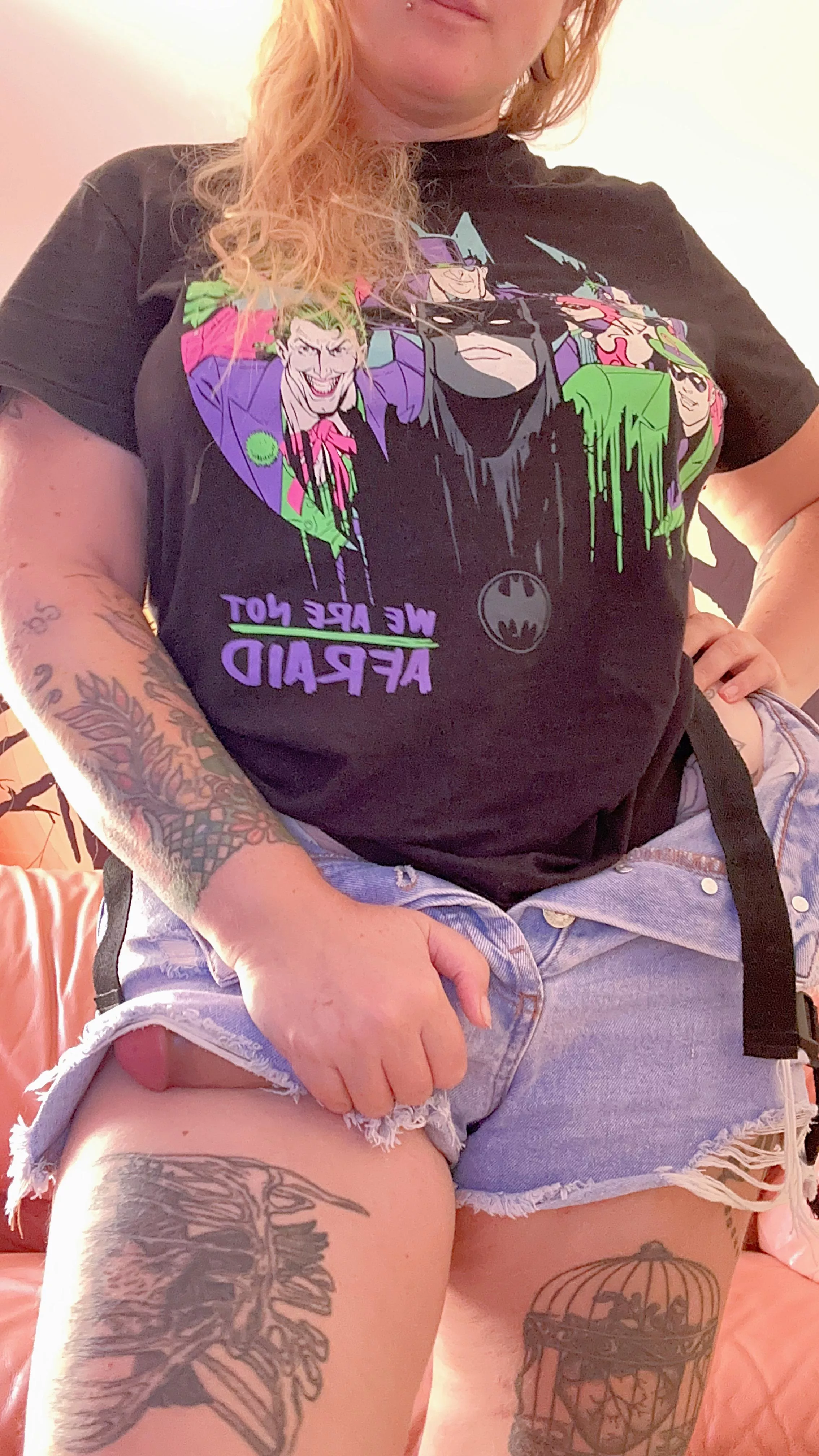 short shorts can't hide a long cock posted by dreamy_angel777