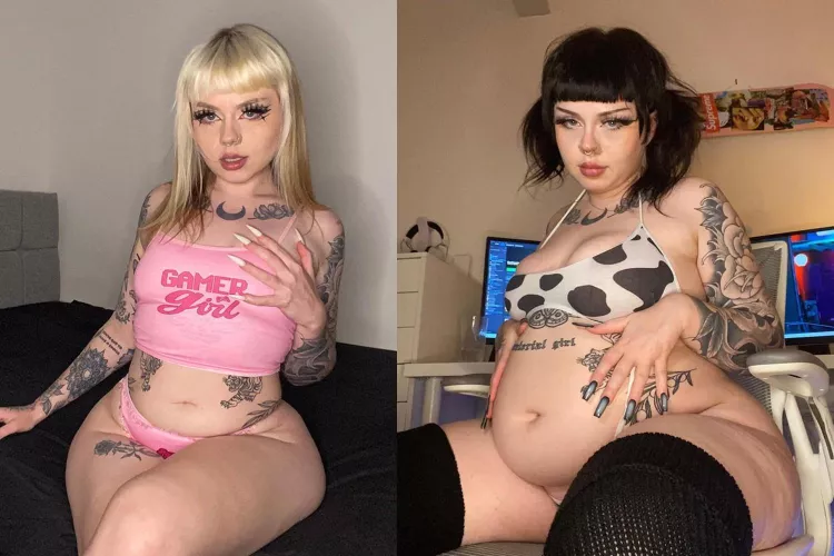 That pic is made so much better as a side by side. I’ve doubled in size!!! by ValentinaInk23