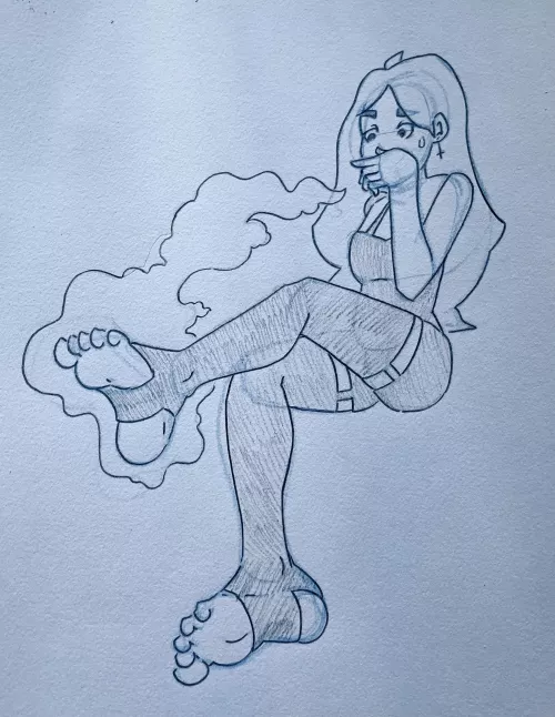 after a long night of dancing! [OC] (pinkkimochi) by pinkkimochi