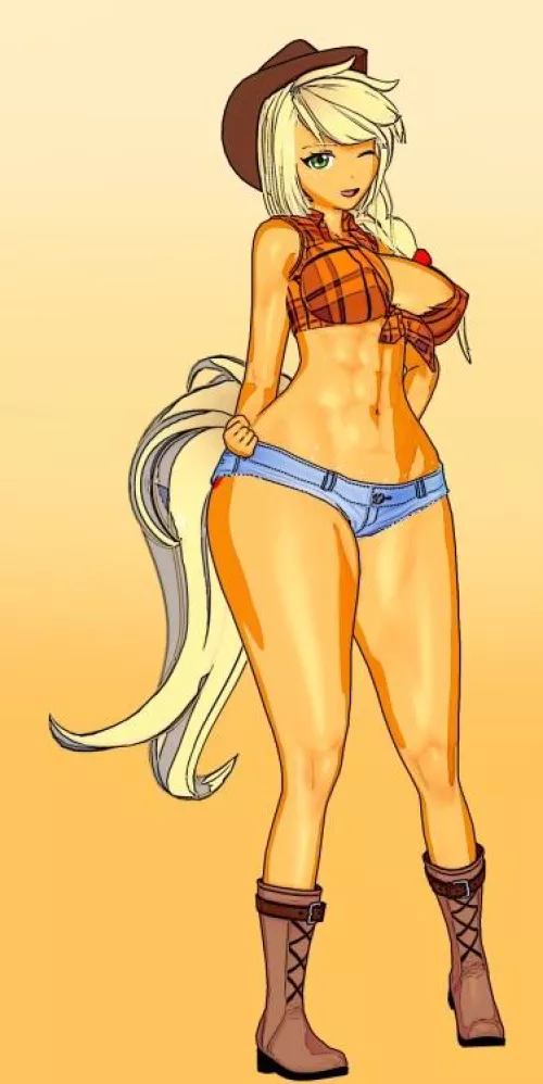 Applejack koikatsu Model (fatallyobsessed) by Emotional-Feed5489