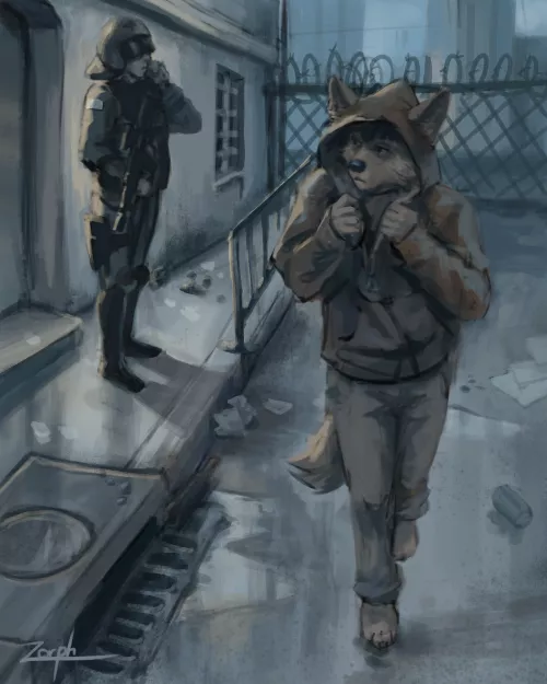 City street - by me by Zorphorias