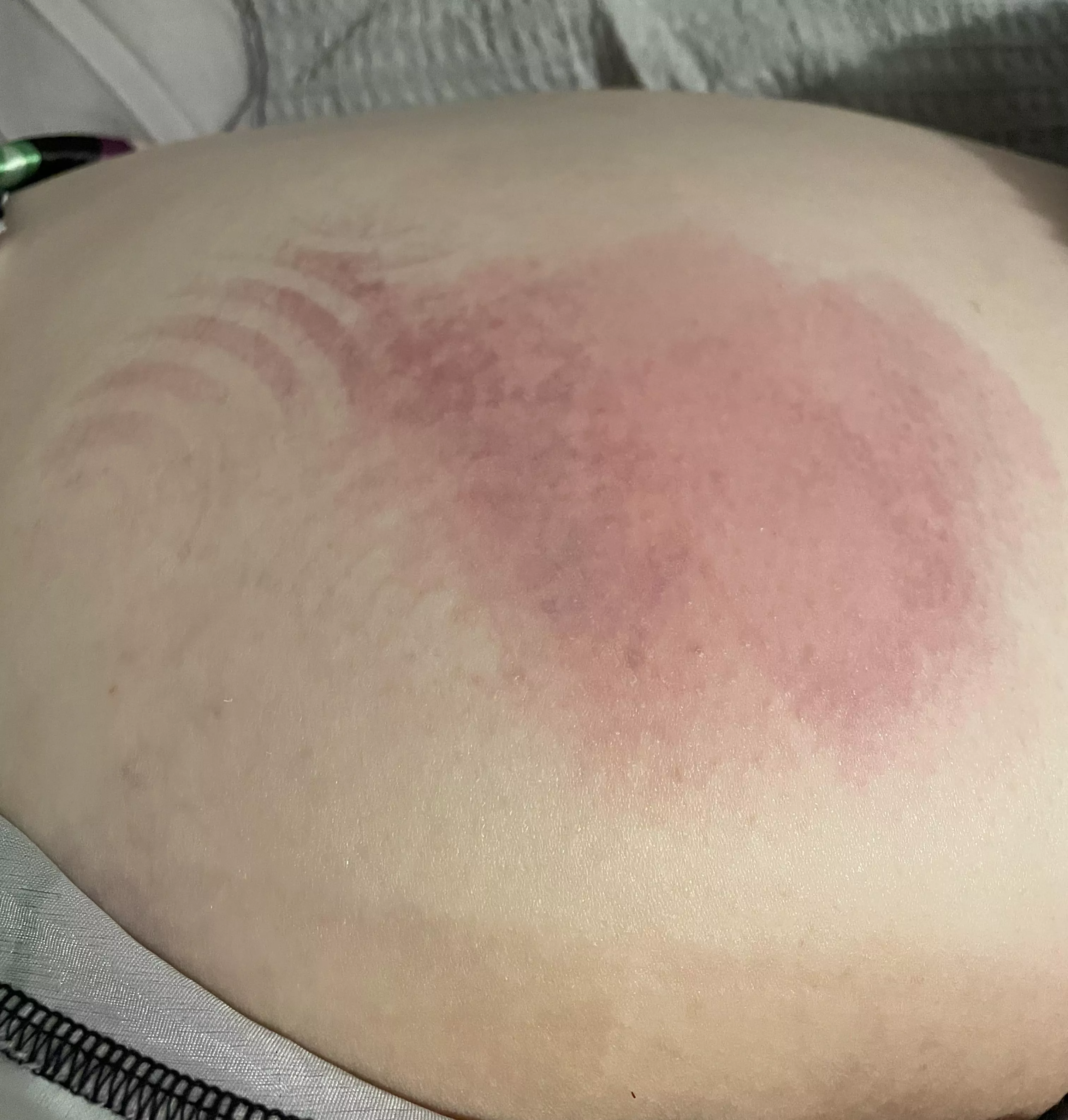 Had a new paddle therefore punishment needed. Only light as we were testing it out. posted by PetiteYvette