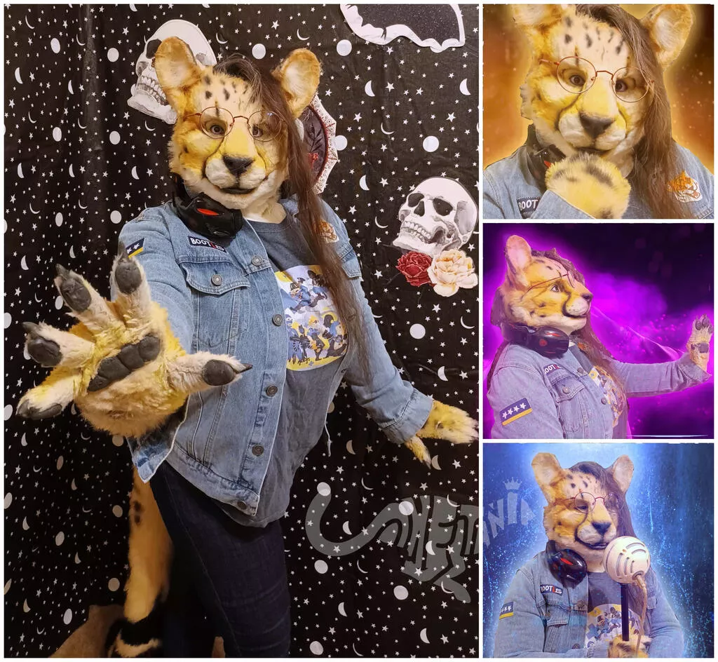 Happy #FursuitFriday after Halloween! Do you recognize my costume? posted by acinonyxjubatusrex