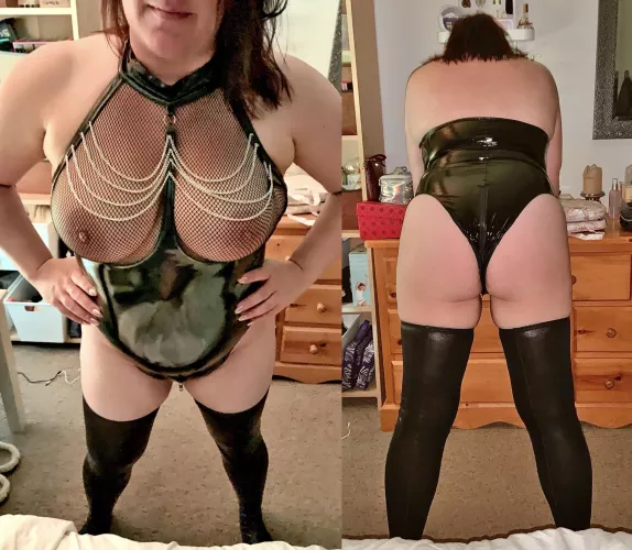 I’m feeling naughtier than this outfit Definitely looking for trouble