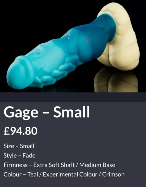 This gorgeous boy is MINE! Cant wait for him to get here, also bought the Gage pin and patch! Thank you so much to those who helped me on my initial post asking for advice as a first time insertable buyer! by GreenBirb64