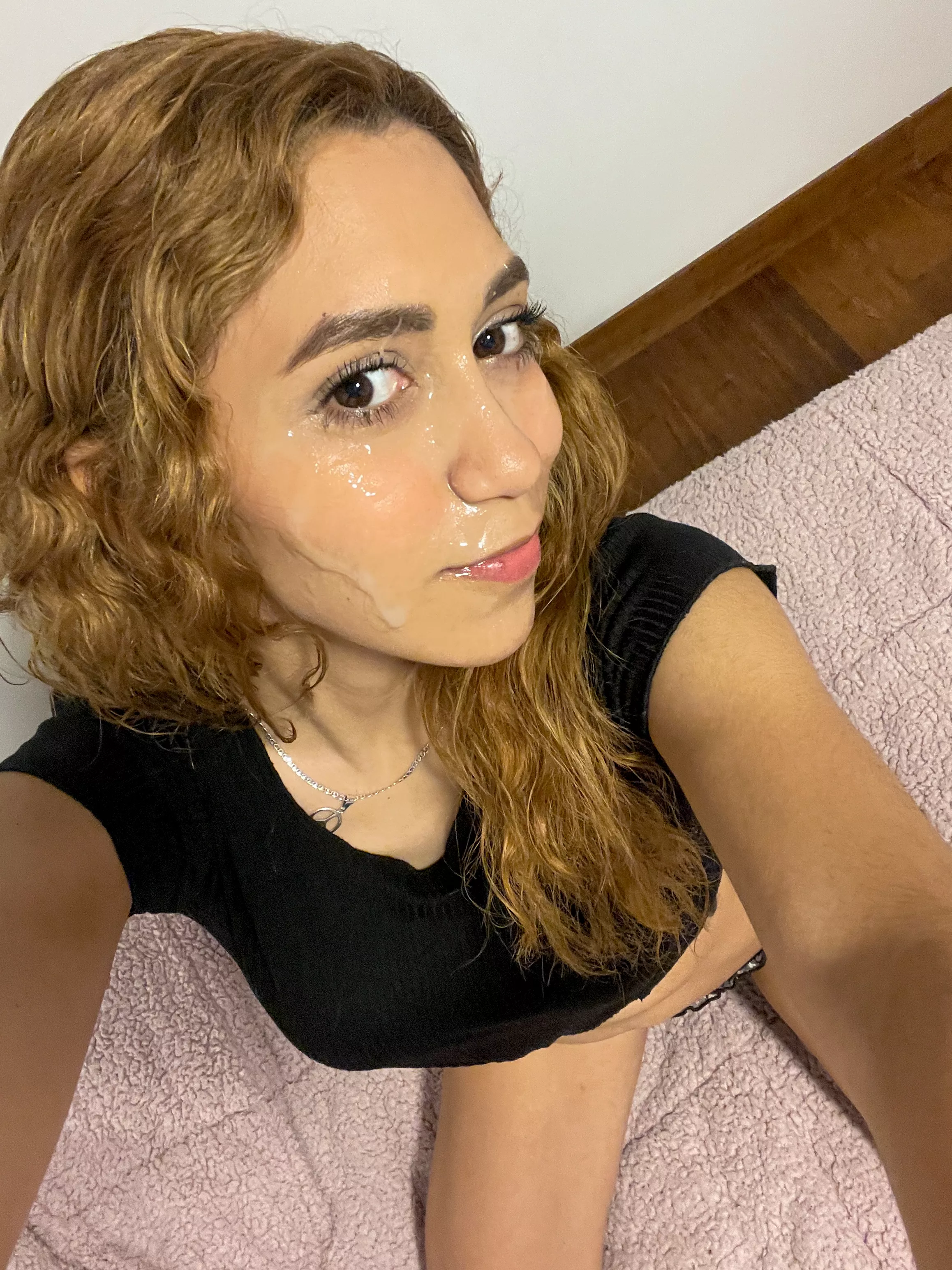 This photo was taken a few minutes after a huge facial, I don't like washing them off 🤭 posted by ArtemisCarmona